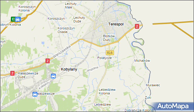 mapa Polatycze, Polatycze na mapie Targeo