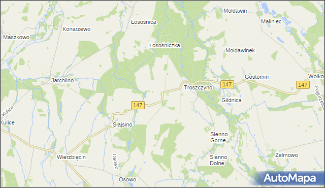 mapa Radzim gmina Radowo Małe, Radzim gmina Radowo Małe na mapie Targeo