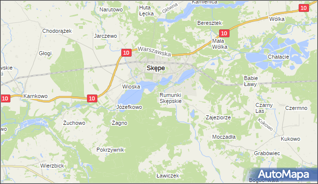 mapa Rumunki Skępskie, Rumunki Skępskie na mapie Targeo