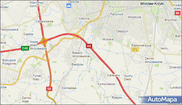 mapa Ślęza, Ślęza na mapie Targeo