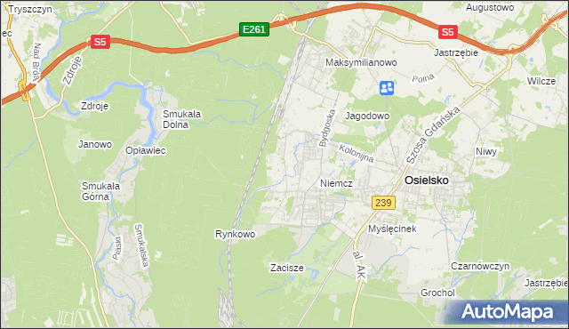 mapa Jagodowo Leśniczówka, Jagodowo Leśniczówka na mapie Targeo