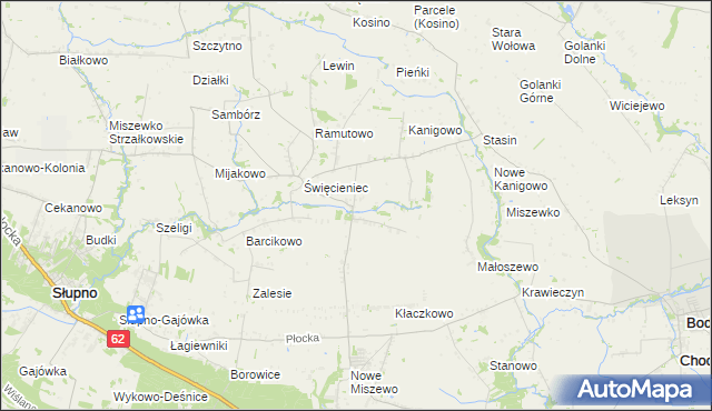 mapa Pepłowo gmina Bodzanów, Pepłowo gmina Bodzanów na mapie Targeo