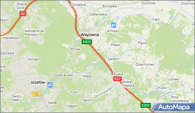 mapa Radiówek, Radiówek na mapie Targeo