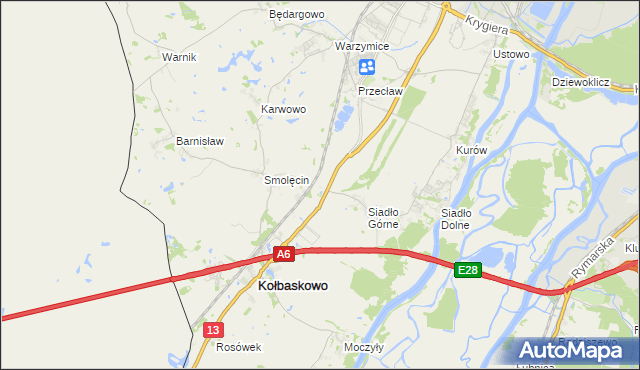 mapa Smętowice, Smętowice na mapie Targeo