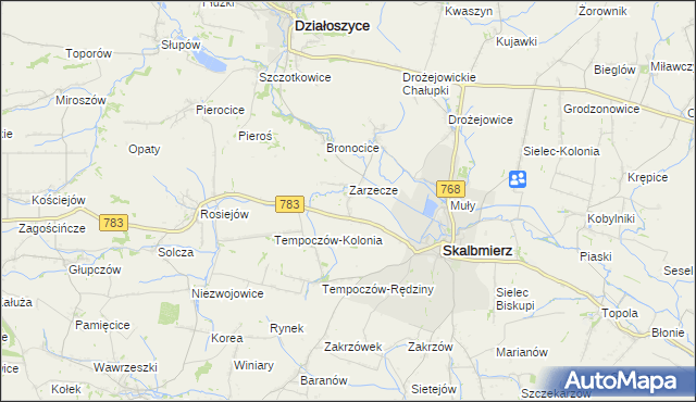 mapa Szarbia Zwierzyniecka, Szarbia Zwierzyniecka na mapie Targeo