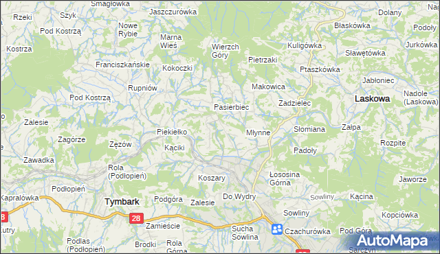 mapa Walowa Góra, Walowa Góra na mapie Targeo