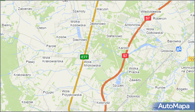 mapa Warszawianka, Warszawianka na mapie Targeo