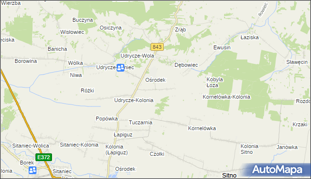 mapa Dębowiec-Kolonia, Dębowiec-Kolonia na mapie Targeo