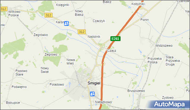 mapa Glińsko, Glińsko na mapie Targeo
