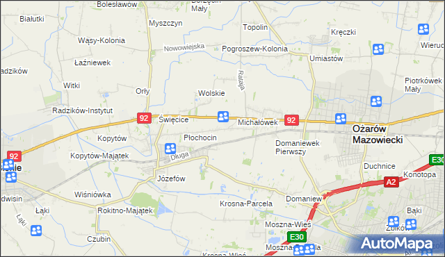 mapa Gołaszew, Gołaszew na mapie Targeo