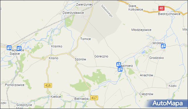 mapa Góreczno, Góreczno na mapie Targeo