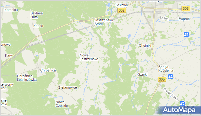 mapa Grubsko, Grubsko na mapie Targeo