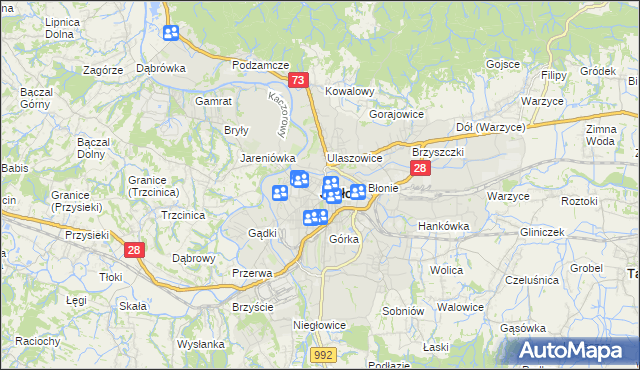 mapa Jasła, Jasło na mapie Targeo