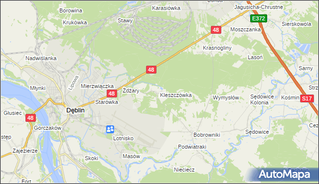 mapa Kleszczówka, Kleszczówka na mapie Targeo
