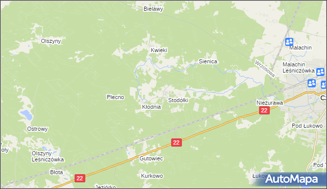 mapa Krzyż gmina Czersk, Krzyż gmina Czersk na mapie Targeo