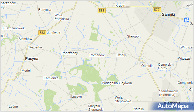 mapa Lubików, Lubików na mapie Targeo