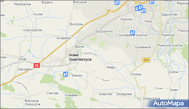 mapa Mączniki gmina Nowe Skalmierzyce, Mączniki gmina Nowe Skalmierzyce na mapie Targeo