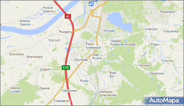 mapa Mały Rudnik, Mały Rudnik na mapie Targeo