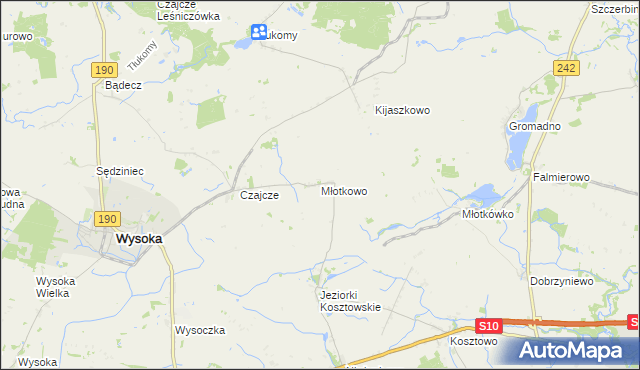 mapa Młotkowo, Młotkowo na mapie Targeo