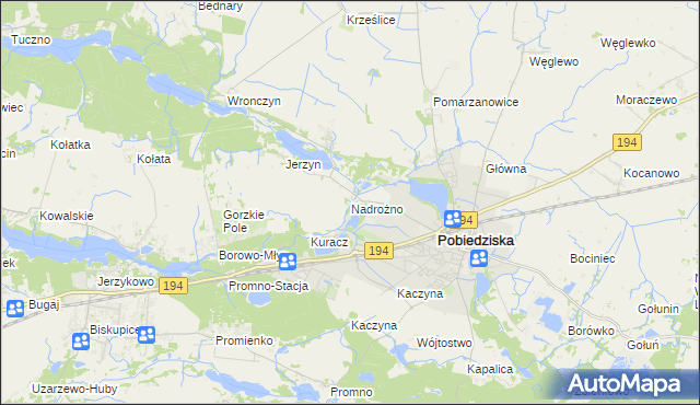 mapa Nadrożno, Nadrożno na mapie Targeo