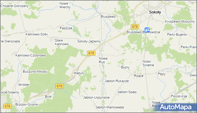mapa Nowa Ruś, Nowa Ruś na mapie Targeo