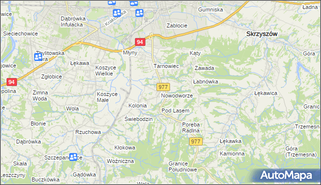 mapa Nowodworze, Nowodworze na mapie Targeo