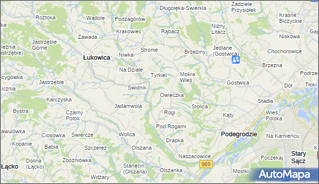 mapa Owieczka, Owieczka na mapie Targeo