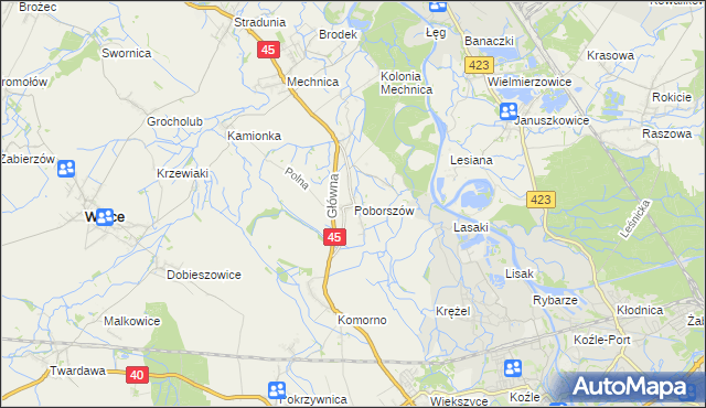 mapa Poborszów, Poborszów na mapie Targeo