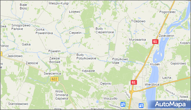 mapa Pobyłkowo Duże, Pobyłkowo Duże na mapie Targeo
