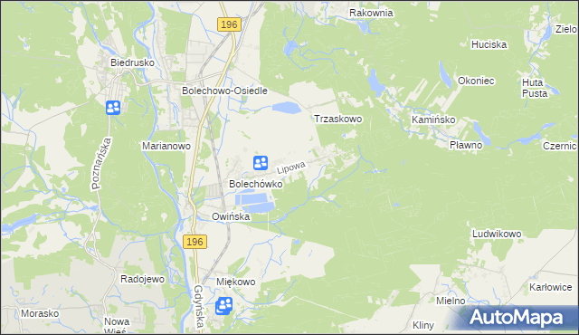 mapa Potasze, Potasze na mapie Targeo