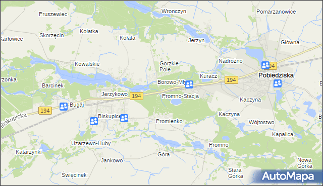 mapa Promno-Stacja, Promno-Stacja na mapie Targeo