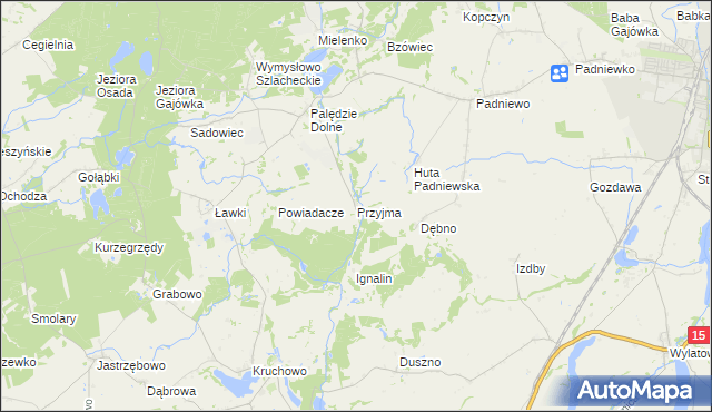 mapa Przyjma gmina Mogilno, Przyjma gmina Mogilno na mapie Targeo