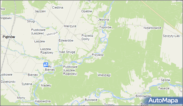 mapa Przywóz, Przywóz na mapie Targeo
