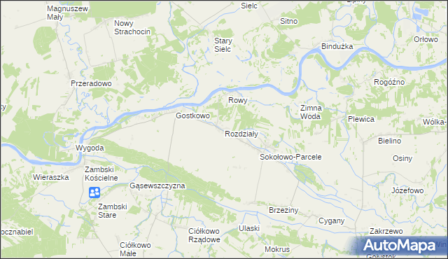 mapa Rozdziały, Rozdziały na mapie Targeo