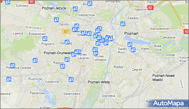 mapa Rynek Wildecki, Rynek Wildecki na mapie Targeo
