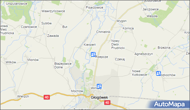 mapa Rzepcze, Rzepcze na mapie Targeo