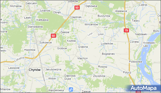 mapa Staniszewice, Staniszewice na mapie Targeo