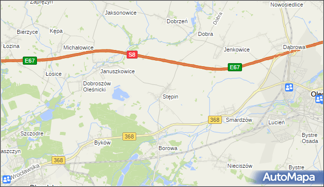 mapa Stępin, Stępin na mapie Targeo