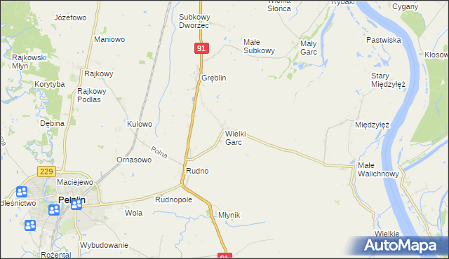 mapa Wielki Garc, Wielki Garc na mapie Targeo