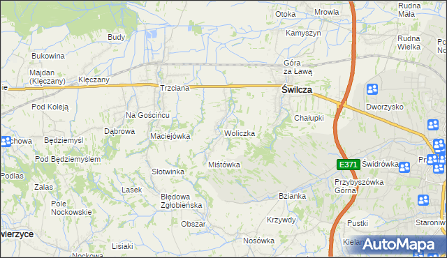mapa Woliczka, Woliczka na mapie Targeo