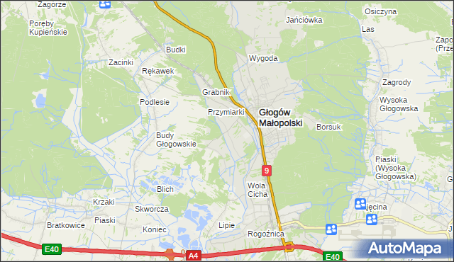 mapa Zabajka, Zabajka na mapie Targeo