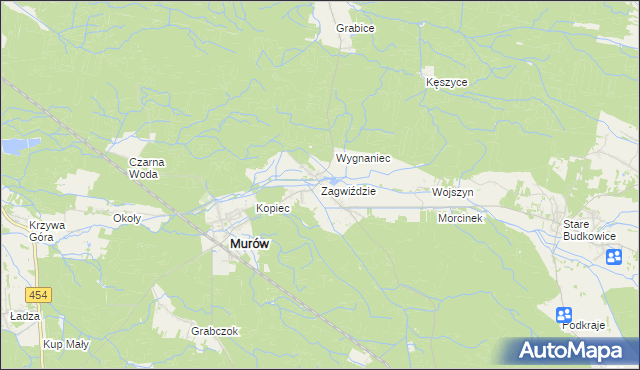 mapa Zagwiździe, Zagwiździe na mapie Targeo