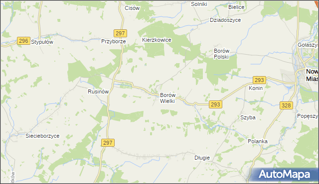 mapa Borów Wielki, Borów Wielki na mapie Targeo