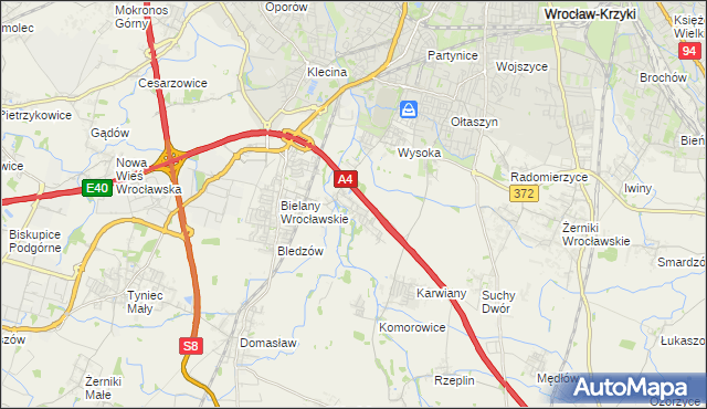 mapa Ślęza, Ślęza na mapie Targeo