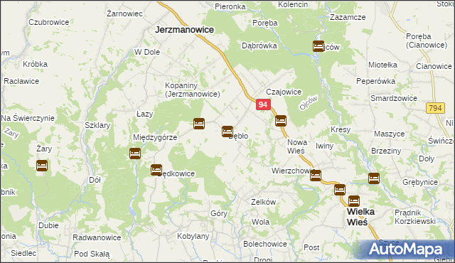 mapa Bębło, Bębło na mapie Targeo