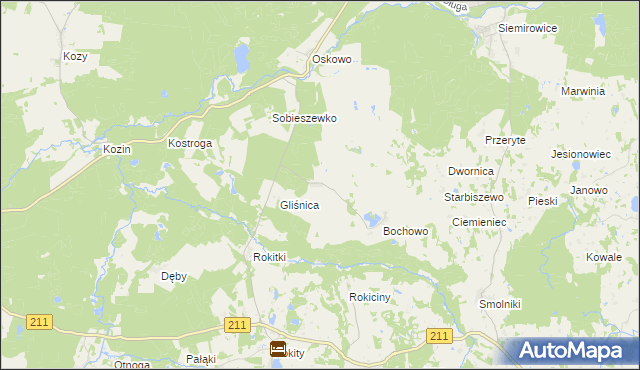 mapa Bochówko, Bochówko na mapie Targeo