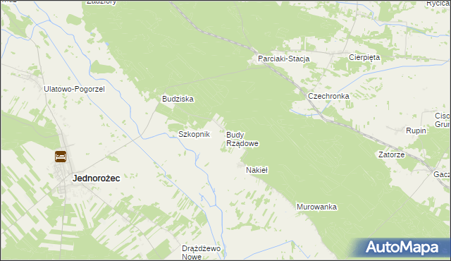 mapa Budy Rządowe, Budy Rządowe na mapie Targeo