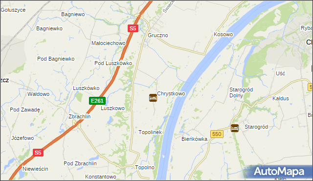 mapa Chrystkowo, Chrystkowo na mapie Targeo