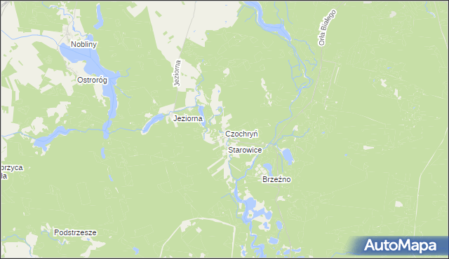 mapa Czochryń, Czochryń na mapie Targeo