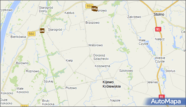 mapa Dorposz Szlachecki, Dorposz Szlachecki na mapie Targeo